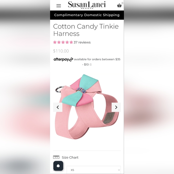 Susan Lanci Harness + Collar + Leash (XS) - Picture 6 of 8